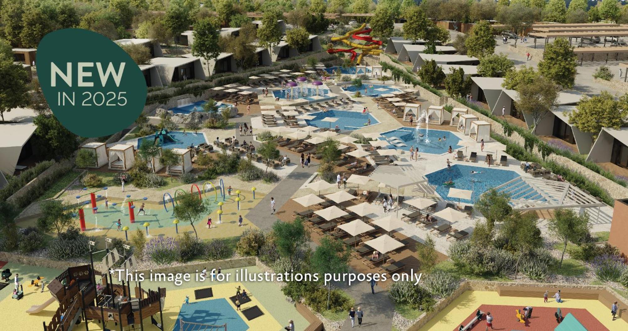 Aminess Style Glamping Villas & Holiday Homes Atea Njivice Exterior foto Artist's impression of the proposed resort