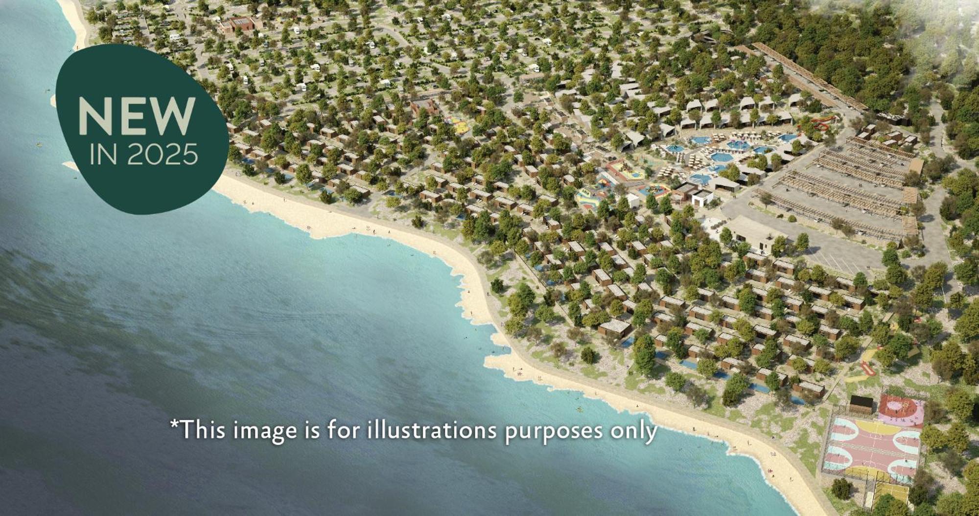 Aminess Style Glamping Villas & Holiday Homes Atea Njivice Exterior foto Aerial view of the resort