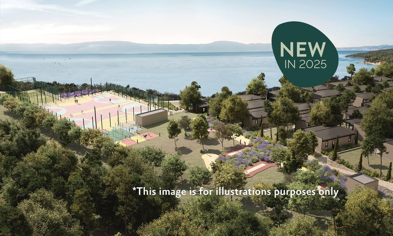 Aminess Style Glamping Villas & Holiday Homes Atea Njivice Exterior foto The proposed new campus of the University of Patras