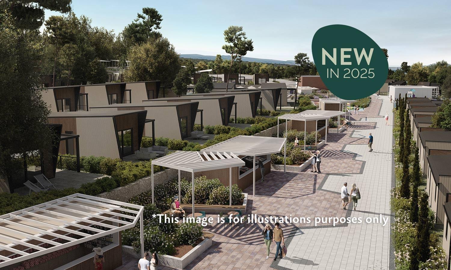 Aminess Style Glamping Villas & Holiday Homes Atea Njivice Exterior foto Artist's Impression of the proposed new residential village